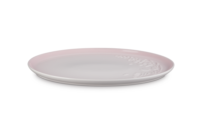 Stoneware La Collection Jardin Oval Serving PlatterShell Pink image number 1